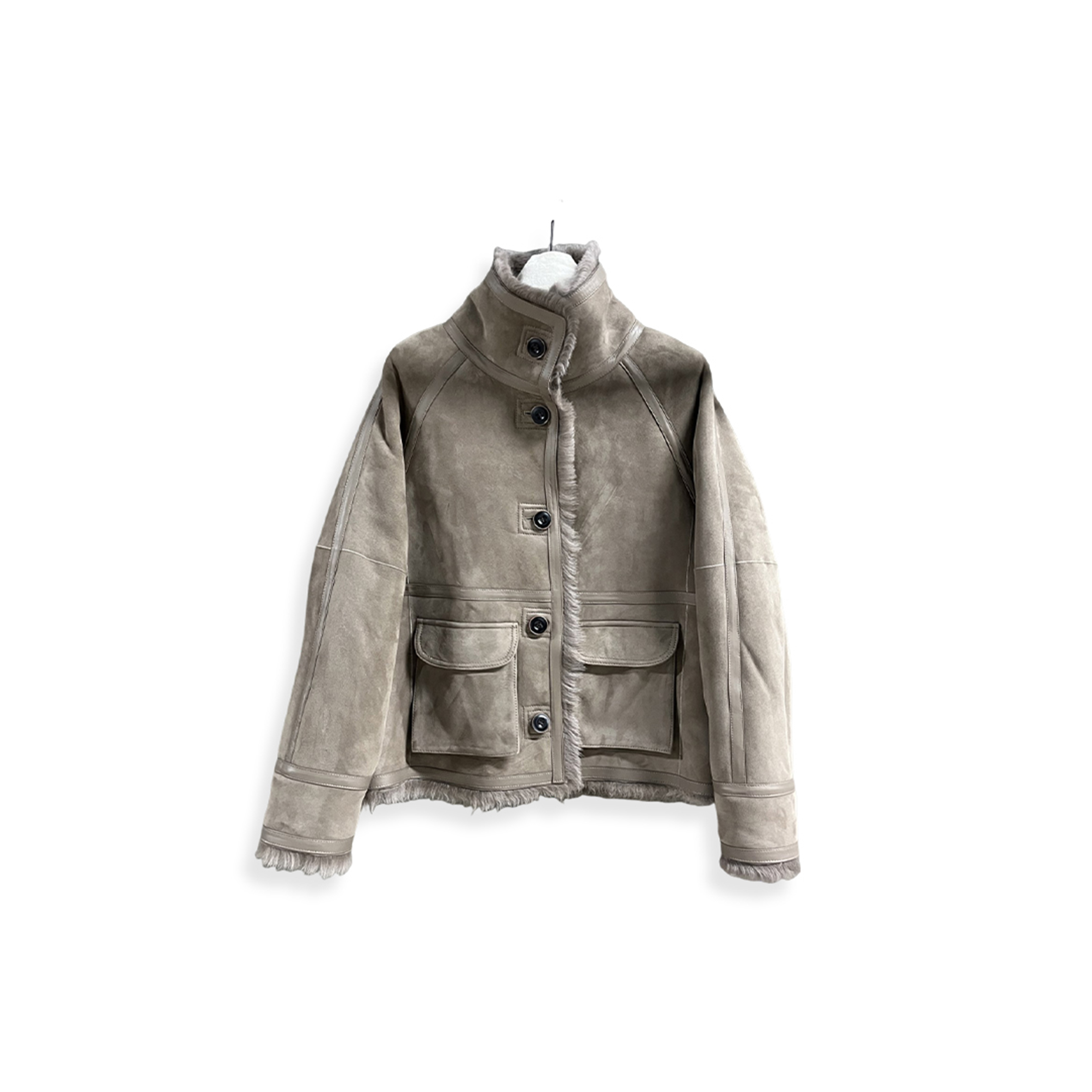 BALENCIAGA REVERSIBLE SHEARLING COAT 